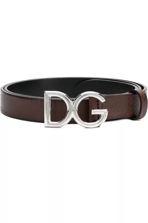 Dolce & Gabbana Men Belts - Logo buckle belt - Brown
