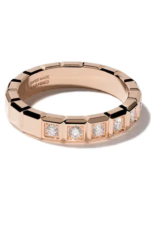 Chopard 18kt rose gold Ice Cube diamond ring