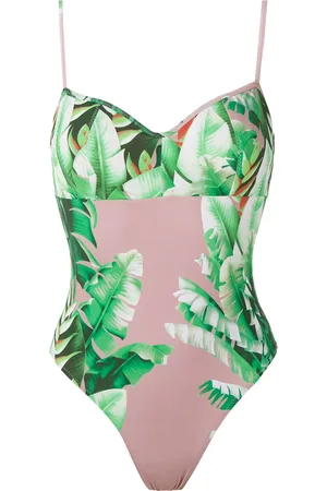 AMIR SLAMA Floral print swimsuit