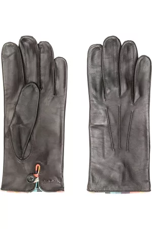 Paul Smith Men Gloves - Embossed logo gloves - Brown