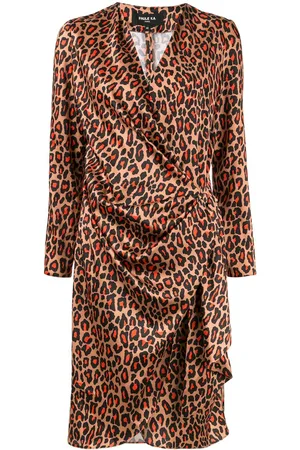 Paule Ka Leopard print wrap dress