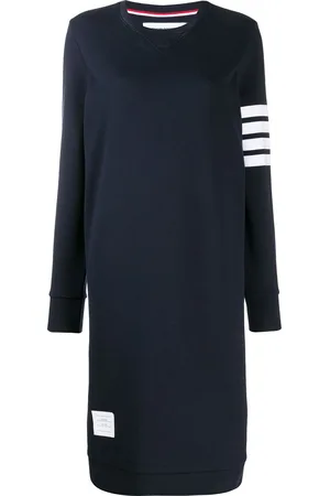 Thom Browne 4-Bar loopback sweatshirt dress