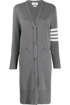 Thom Browne 4-Bar v-neck long cardigan