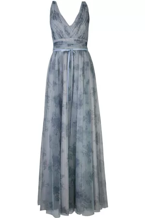 Marchesa Notte Tulle floral bridesmaid gown - Blue