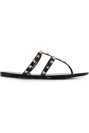 VALENTINO GARAVANI Rockstud flat thong sandals