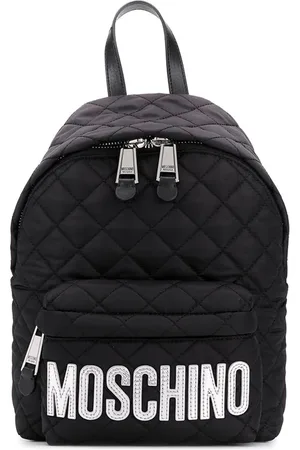 Moschino logo-plaque Quilted Backpack - Farfetch