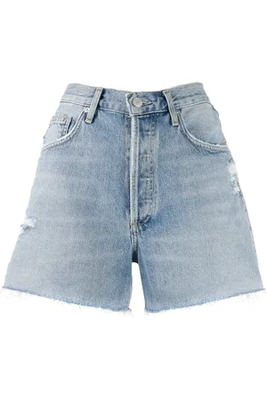 AGOLDE Distressed denim shorts