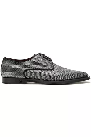 Dolce & Gabbana Men Formal Shoes - Millennials metallic Derby shoes - Black