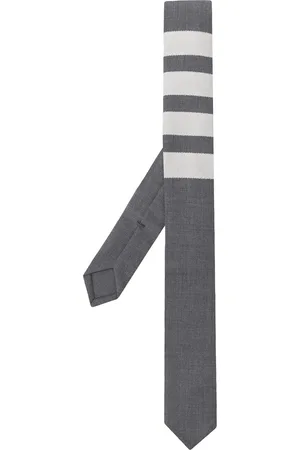 Thom Browne 4-bar plain weave tie