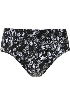 AMIR SLAMA Men Swim Shorts - Margarida print trunks - Black
