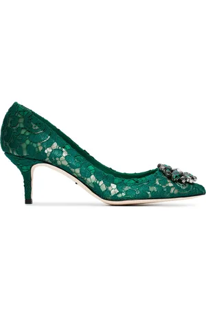 Dolce & Gabbana Rainbow Lace 60mm brooch-detail pumps