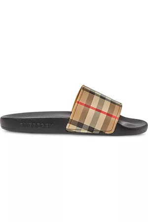 Burberry Slide Sandals - Vintage Check Slide sandals - Neutrals