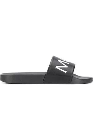 Moncler Men Sandals - Logo print slides - Black
