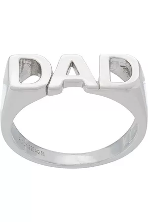 Maria Black Men Rings - Dad ring - Metallic