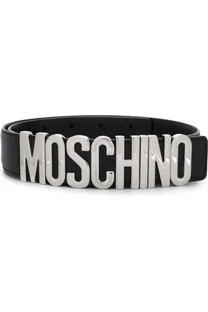 Moschino Logo plaque belt