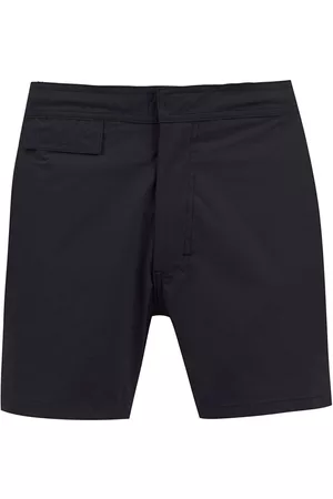 AMIR SLAMA Mid-rise swim shorts - Black