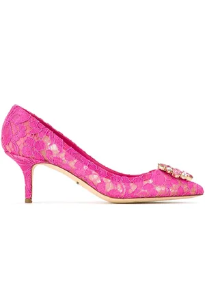 Dolce & Gabbana Taormina-lace crystal-embellished pumps