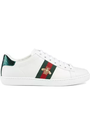 Gucci Women Sneakers - Embroidered Ace sneakers - White