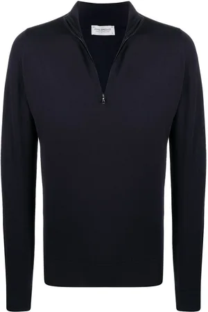 JOHN SMEDLEY Half zip knitted jumper