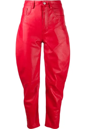 The Attico High-waisted tapered trousers