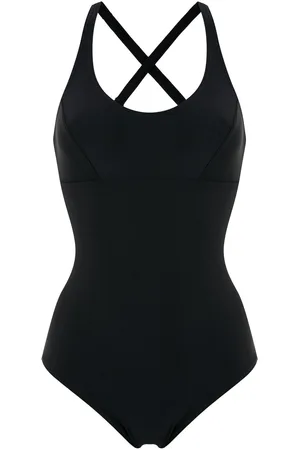 AMIR SLAMA Criss-cross swimsuit