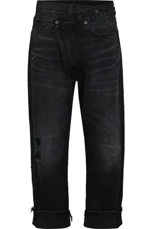 R13 Crossover cropped jeans