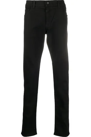 Dolce & Gabbana Logo-appliqué slim-cut jeans