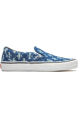 Vans X Supreme Slip-On Pro " Hole Punch Denim" sneakers