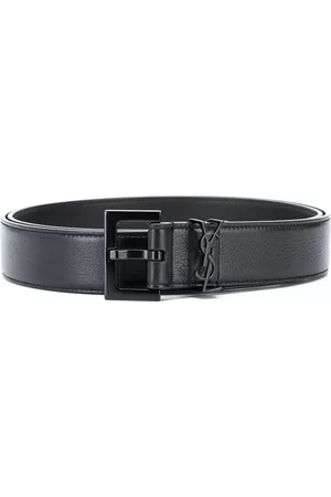 Saint Laurent Monogram buckle belt - Black
