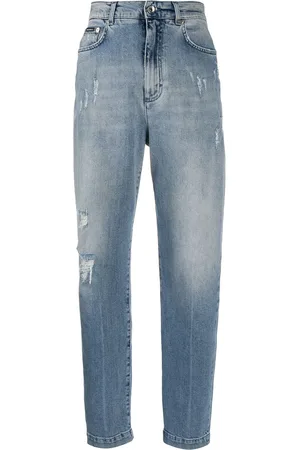 Dolce & Gabbana Distressed boyfriend jeans