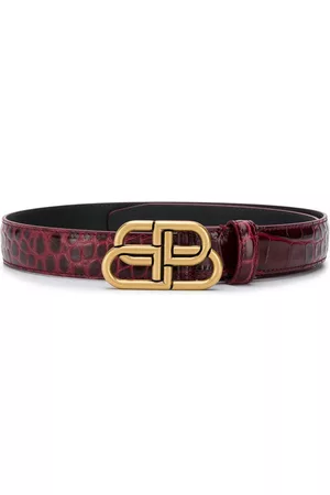 Balenciaga BB thin belt - Red