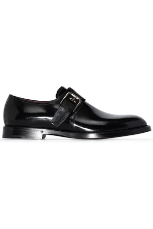 Dolce & Gabbana Brushed leather monk shoes