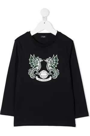 Il gufo Dragon-print cotton sweatshirt