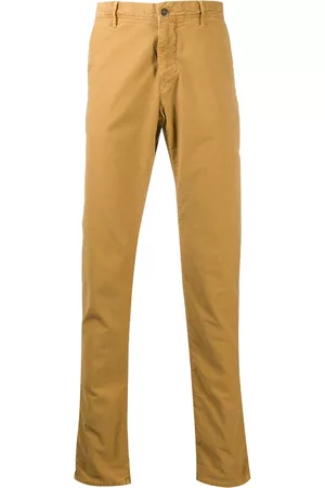 Incotex Men Chinos - Slim fit chinos - Yellow