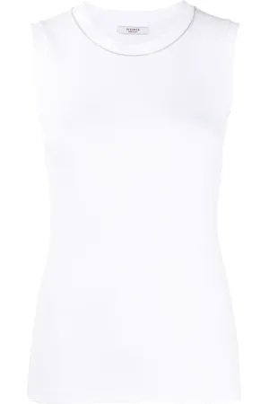 PESERICO SIGN Round neck ribbed vest