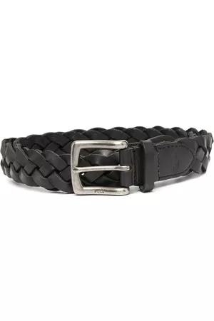Ralph Lauren Braided leather belt - Black