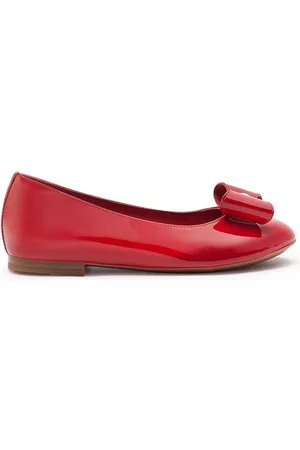 Dolce & Gabbana Girls Ballerinas - Bow-detail ballerina shoes - Red