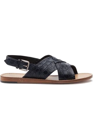 Dolce & Gabbana Crossover-strap leather sandals