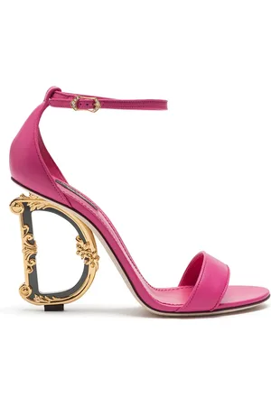Dolce & Gabbana Baroque DG 105mm leather sandals