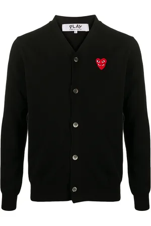 Comme des Garçons Heart logo button-down cardigan