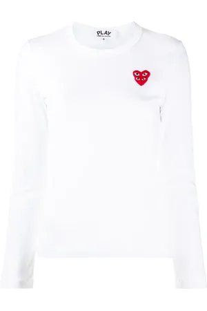 Comme des Garçons Embroidered-logo longsleeved top