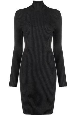 Wolford Ribbed knit turtleneck dress - Grey