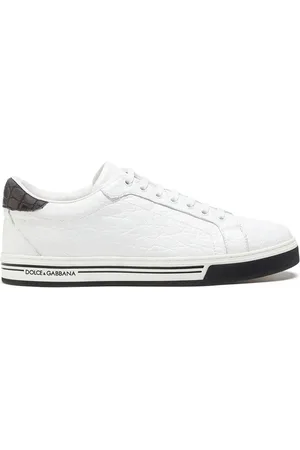 Dolce & Gabbana Roma crocodile leather sneakers