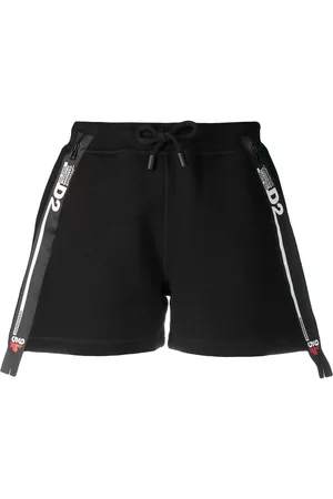 Dsquared2 Women Shorts - Logo-tape track shorts - Black