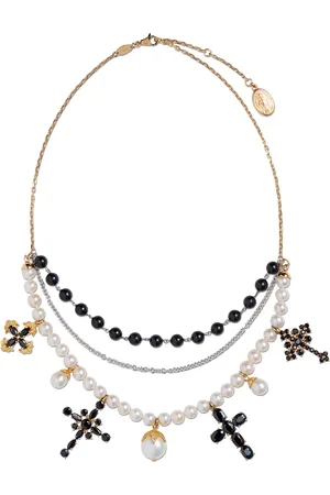 Dolce & Gabbana 18kt sapphire pearl Family necklace