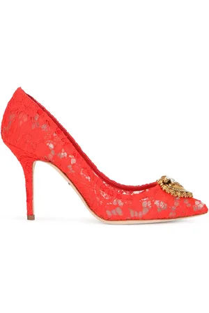 Dolce & Gabbana Embellished lace pumps