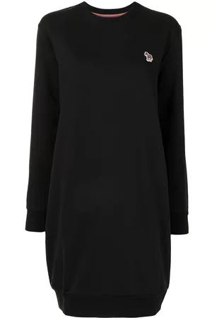 Paul Smith Women Casual Dresses - Animal-patch sweater dress - Black