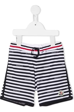 Moncler Shorts - Striped track shorts - White