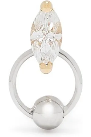 DELFINA DELETTREZ 18kt yellow diamond Two in One piercing earring