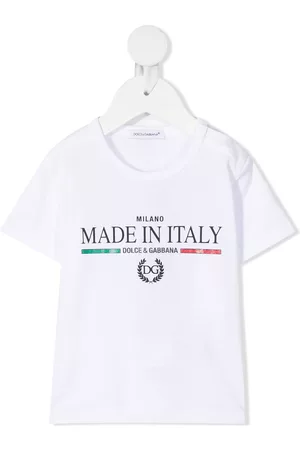 Dolce & Gabbana T-Shirts - Made In Italy-print T-shirt - White